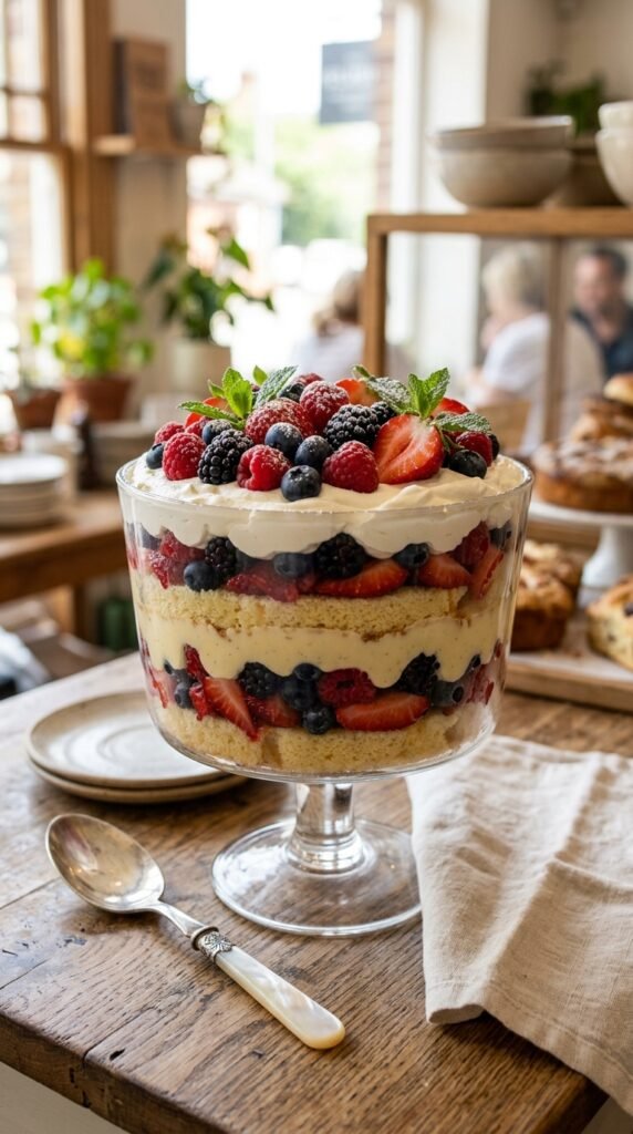 Berry trifle in glass bowl 202605181756