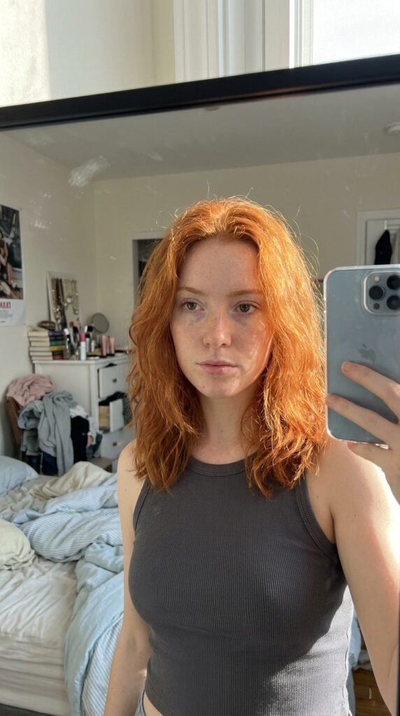 Ginger red hair selfie 202605141446