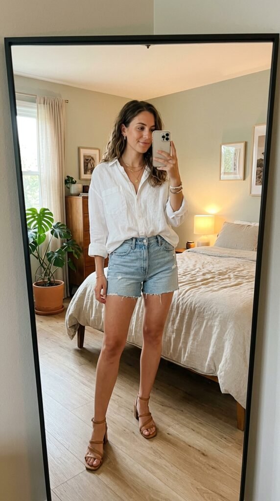 10 Summer Party Outfit Ideas I’d Actually Wear (Fun, Chic & So Easy ✨) 13 Girl taking mirror selfie 202605111853