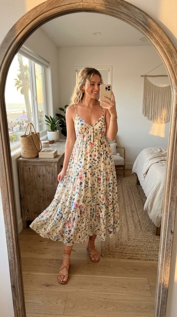 10 Summer Party Outfit Ideas I’d Actually Wear (Fun, Chic & So Easy ✨) 11 Girl taking selfie beach party 202605111850