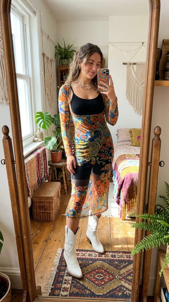 Girl taking selfie cowboy boots 202605211453