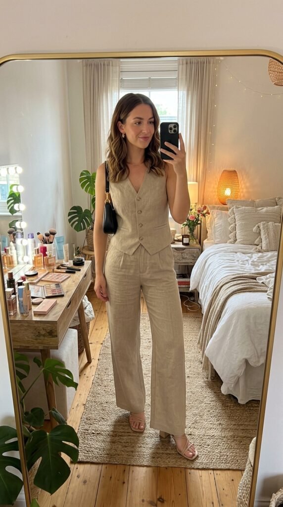10 Summer Party Outfit Ideas I’d Actually Wear (Fun, Chic & So Easy ✨) 12 Girl wearing co ord set shoulder… 202605111852