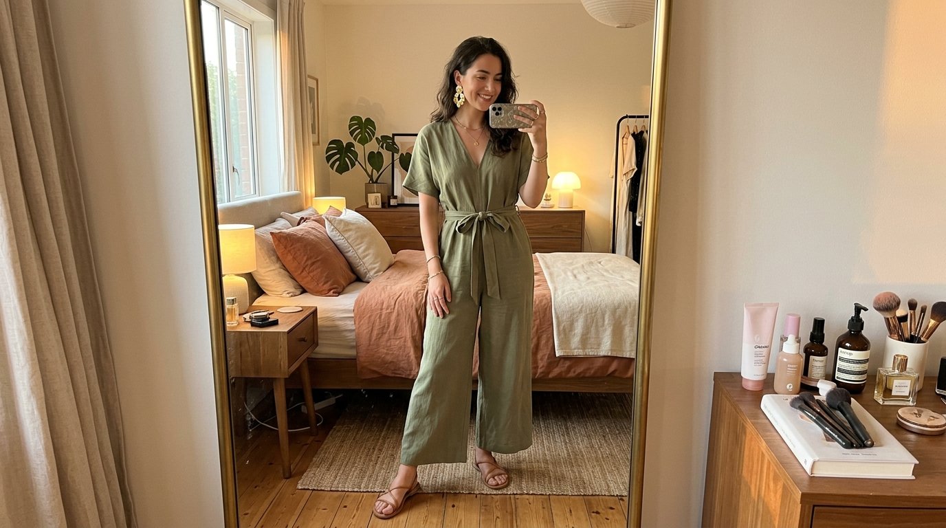 Girl wearing jumpsuit statement … 202605112356