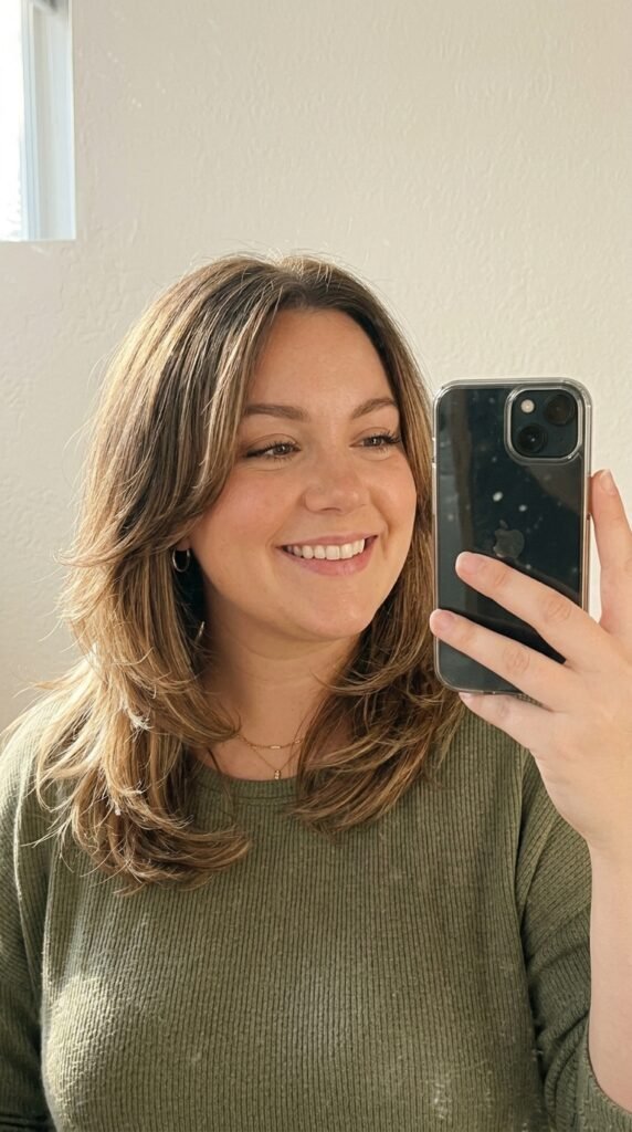 Woman taking mirror selfie 202605131513