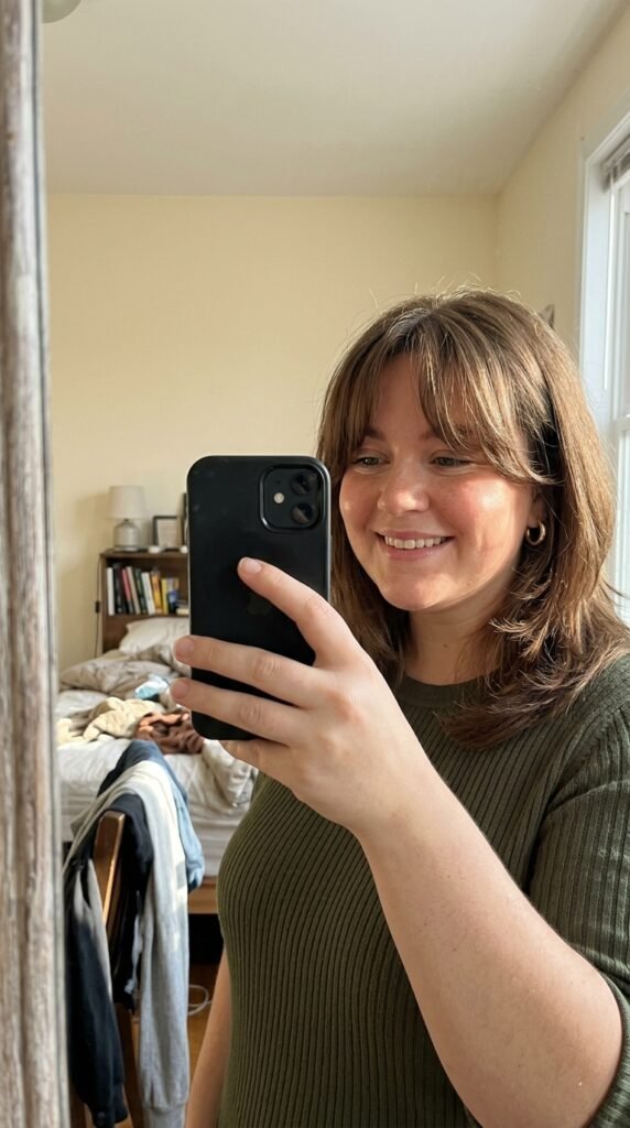 Woman taking mirror selfie 202605131517