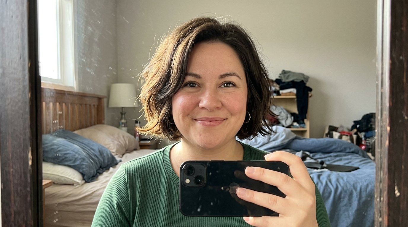 Woman with chin length bob 202605131540