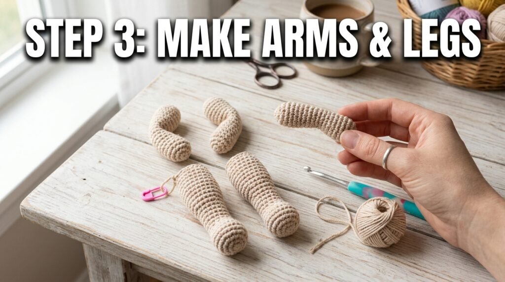 Crochet arms and legs tutorial 202606191540
