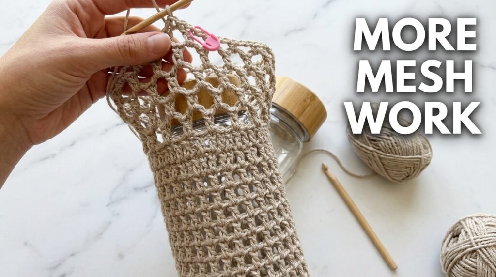 Crochet bottle holder mesh 202606131540