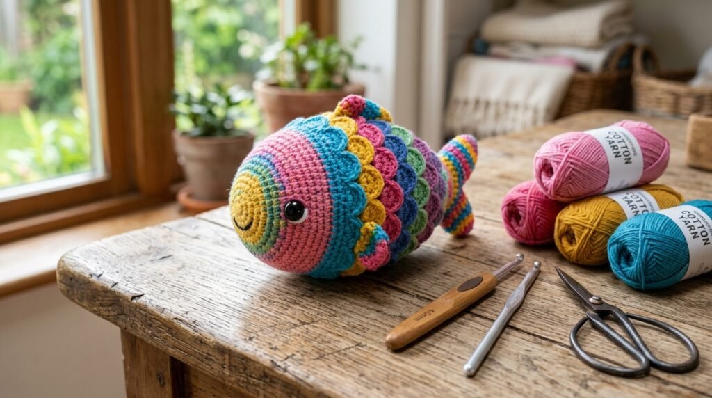 Crochet fish yarn skeins 202606171531