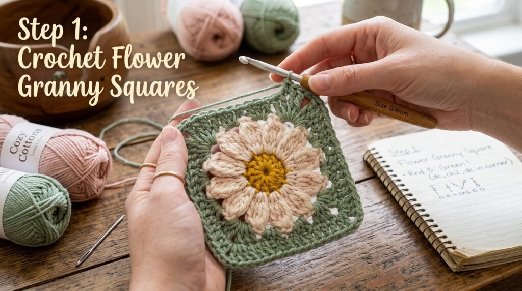 🌸 Crochet Flower Bag Pattern (Free & Beginner Friendly) 2 Crochet flower granny square tut… 202606091753