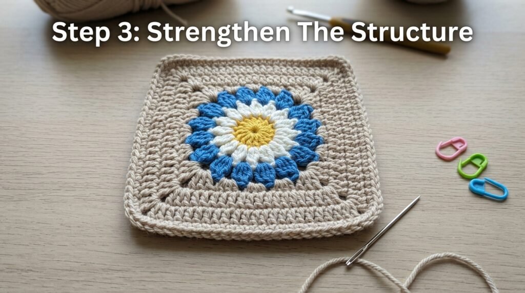 🌸 Crochet Flower Bag Pattern (Free & Beginner Friendly) 4 Crochet flower square strengthen… 202606091755