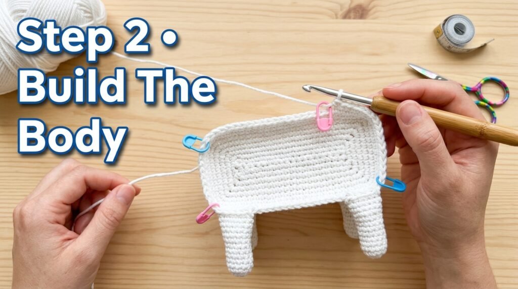 Crochet llama body in progress 202606281719