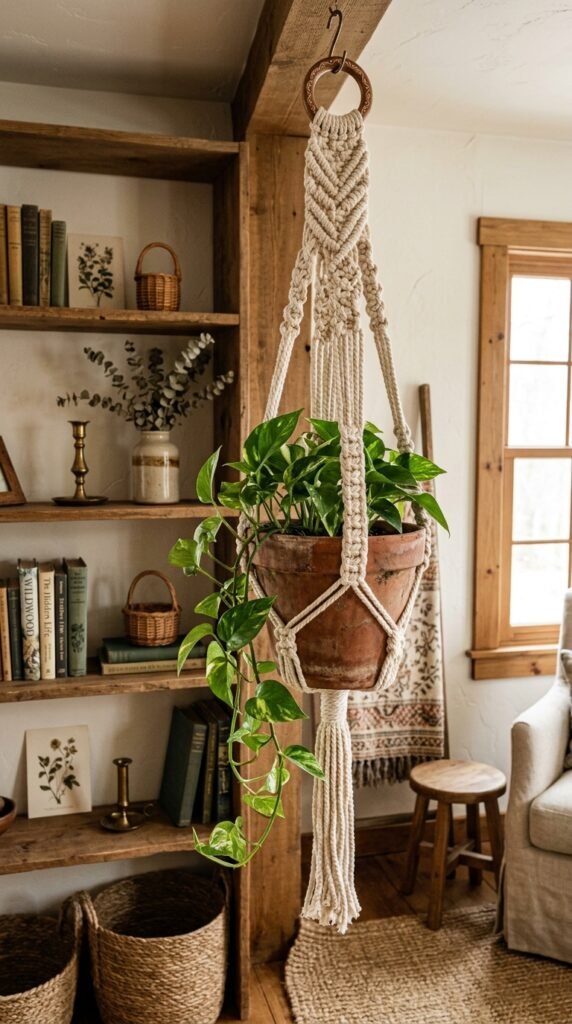 Crochet plant hanger with pot 202606171634