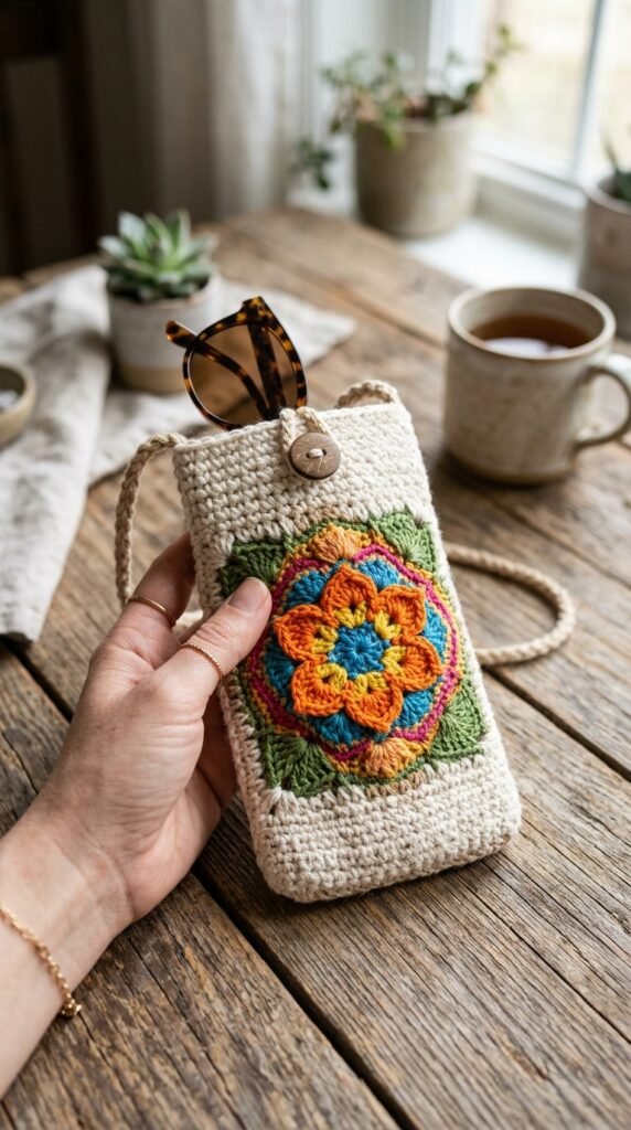 10 Crochet Pouch Pattern Free Ideas You'll Want to Make 2 Crochet sunglass pouch displayed 202606131819 1