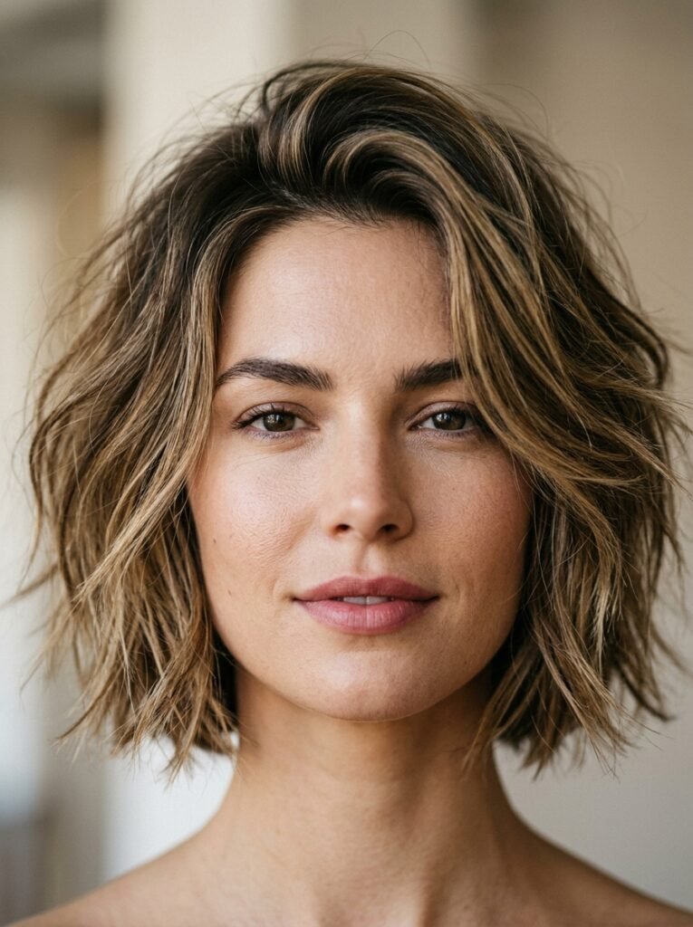 10 Choppy Bob Hairstyles That Add Instant Texture and Style 5 Face with choppy bob hairstyle 202606240040