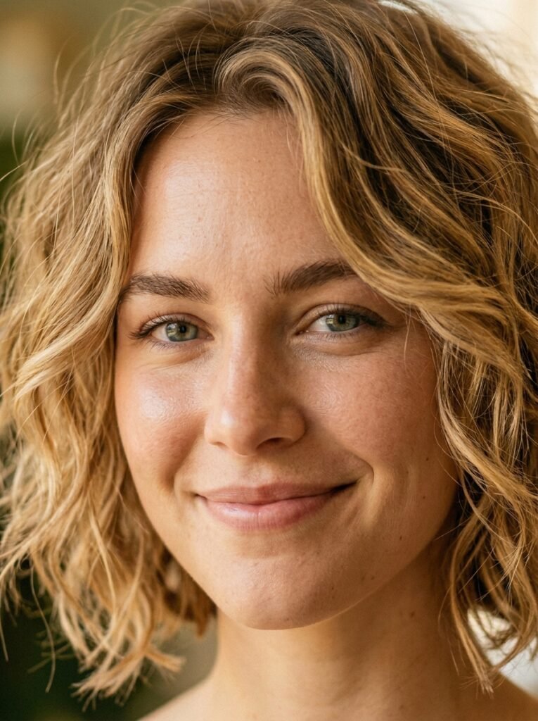 10 Choppy Bob Hairstyles That Add Instant Texture and Style 6 Face with wavy bob hairstyle 202606240041