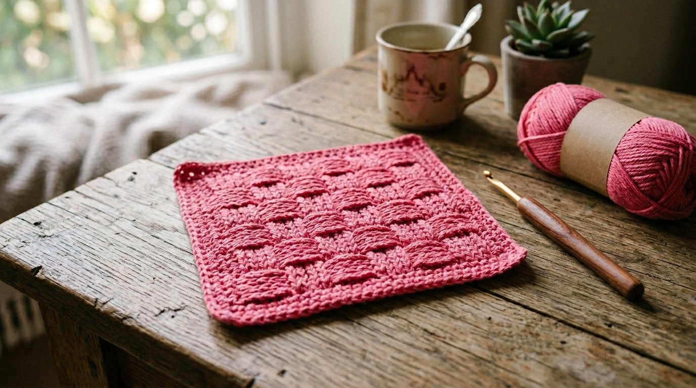 Irish Stitch crochet swatch 202606211859