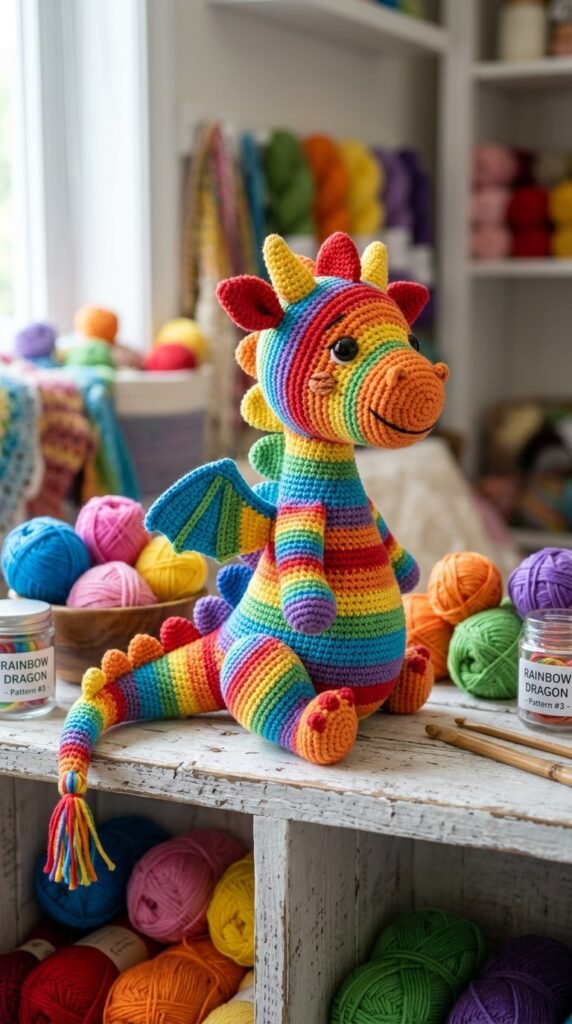 10 Crochet Dragon Patterns That Bring Fantasy to Life 4 Rainbow dragon crochet pattern 202606031655