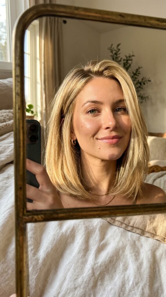 Woman taking mirror selfie 202606191803