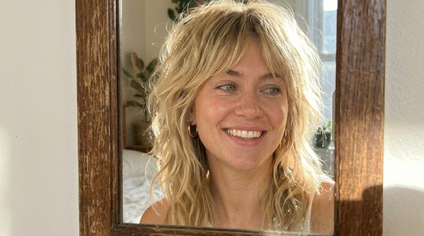 Woman taking mirror selfie 202606191811