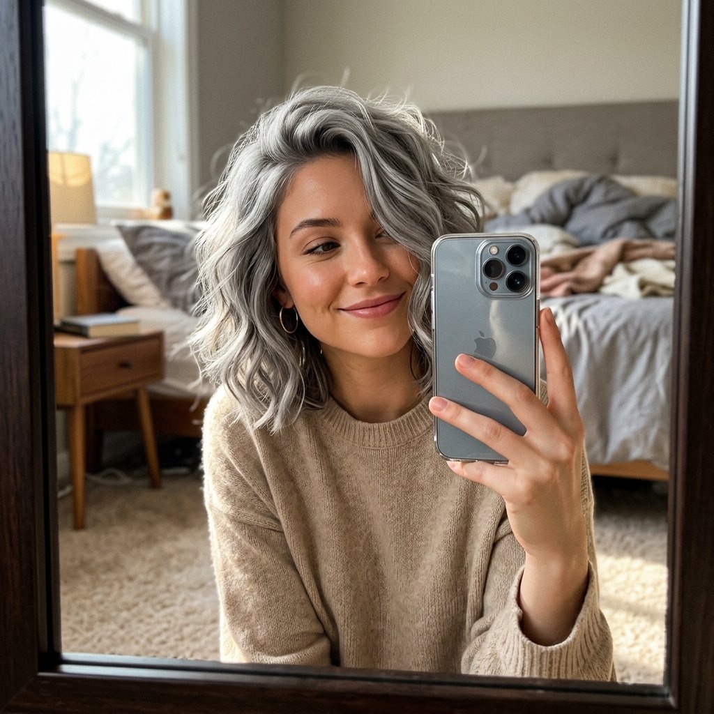 10 Grey Bob Hairstyles That Look Chic, Modern, and Timeless 5 Woman with grey bob hairstyle 202606181736