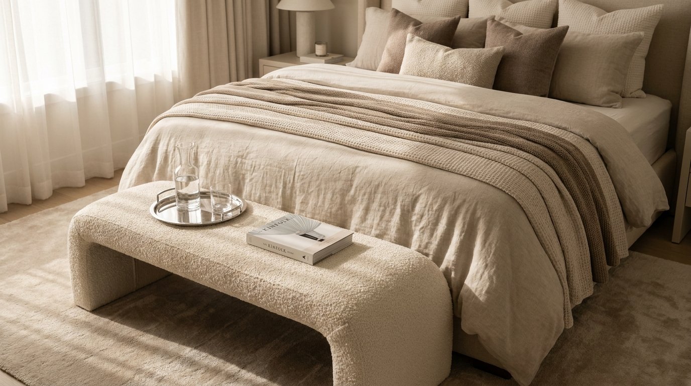 Bedroom bench on bed 202607281938 Genius bedroom layout ideas