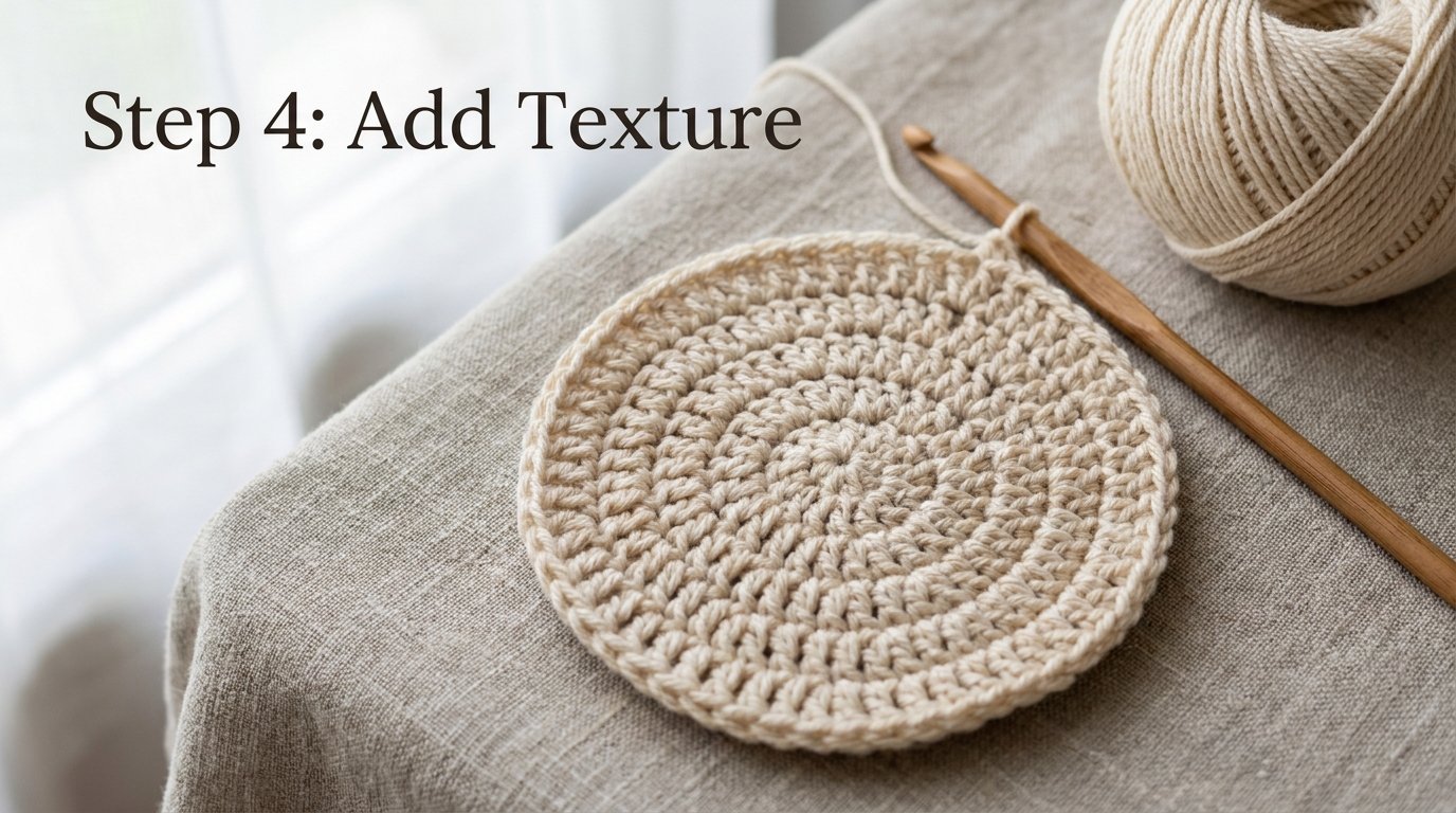 Circle Crochet Pattern Free (Easy Beginner-Friendly Coaster Tutorial) 6