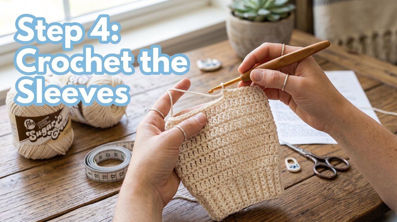Crocheting short sleeve blouse 202607072356