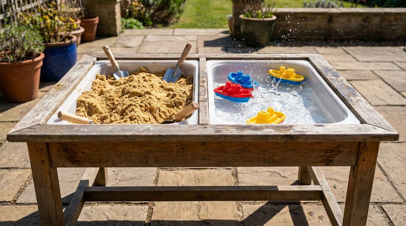 Dual bin sensory table outdoor 202607231754 Shared bedroom ideas