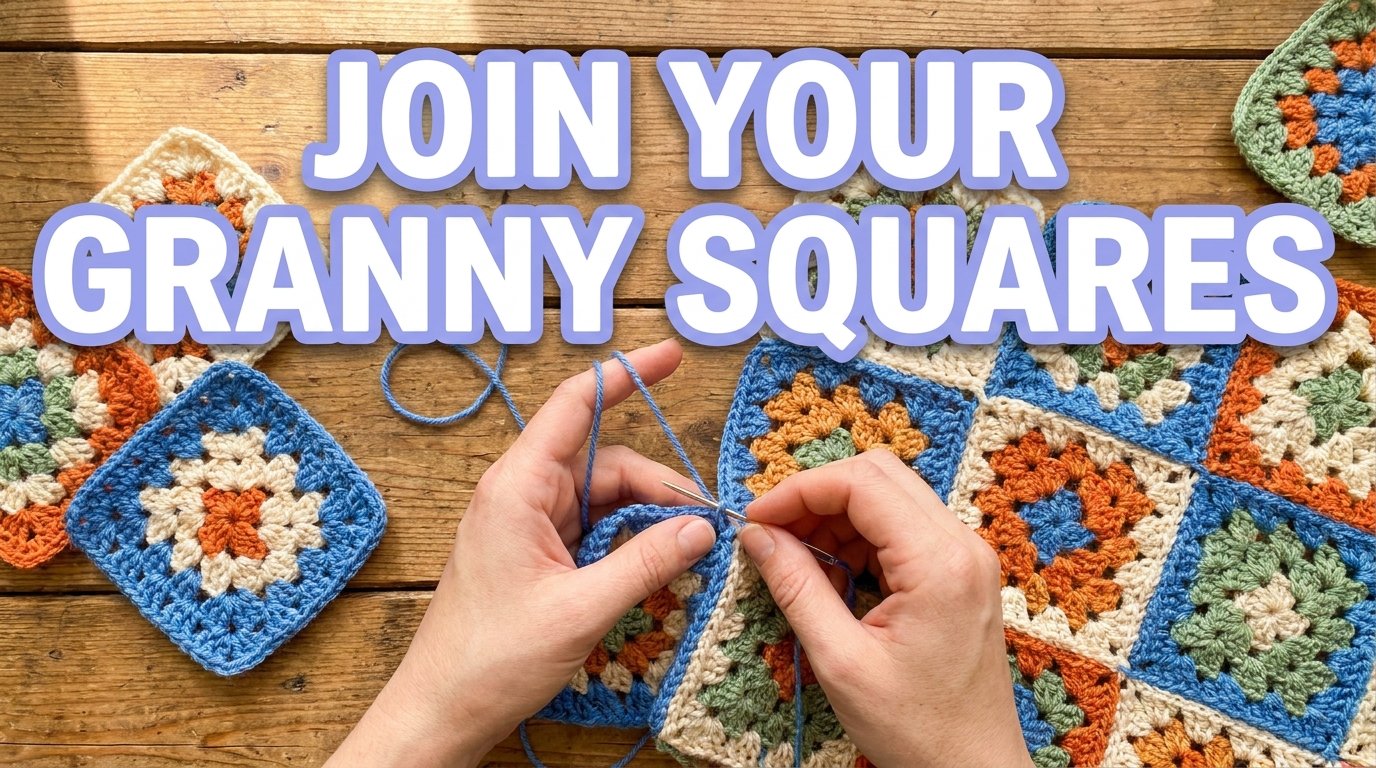 Crochet Granny Square Bag Pattern Free (Easy & Beginner-Friendly) 8 Granny squares joined by hand 202607101727