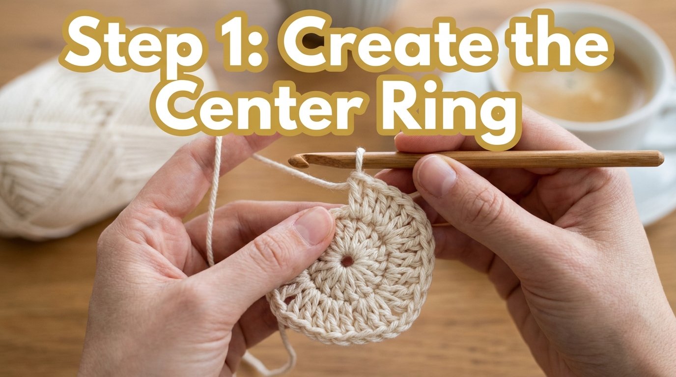 Crochet Granny Square Bag Pattern Free (Easy & Beginner-Friendly) 3 Hands crocheting magic ring 202607101720