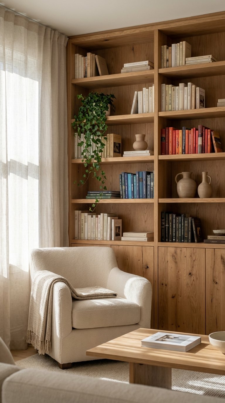10 Genius Small Room Ideas to Maximize Your Space 2 Living room with built in shelves 202607200034 Small room ideas