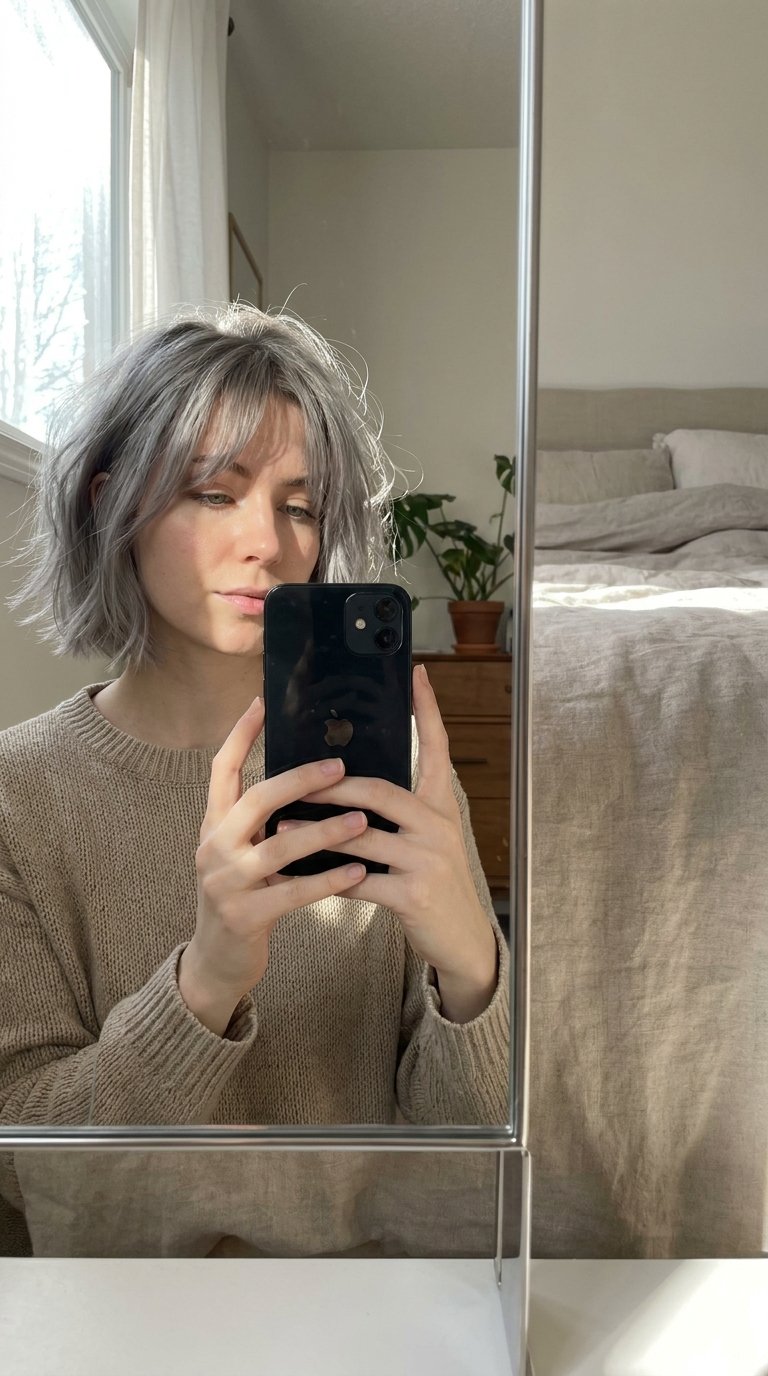 Woman taking mirror selfie 202607011628