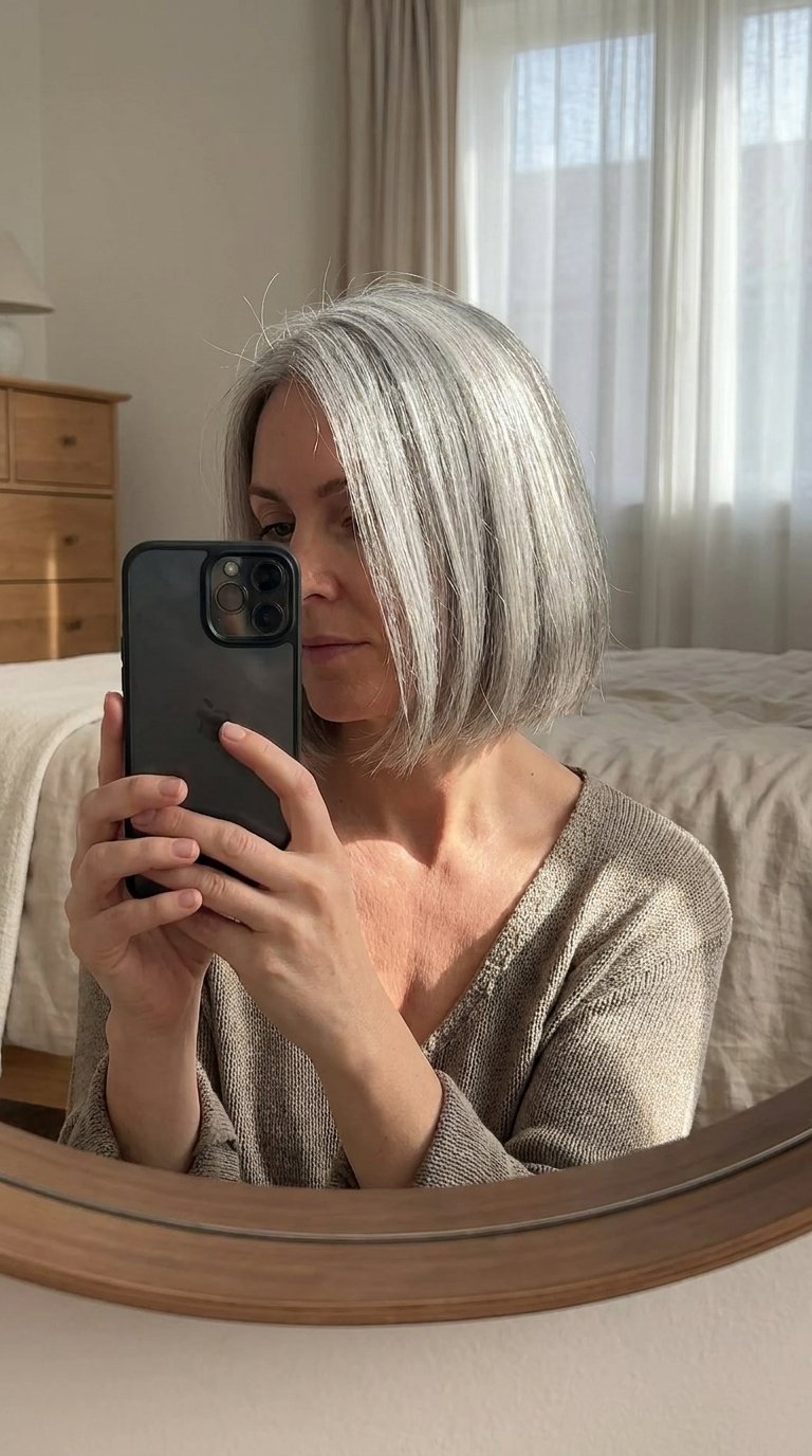 Woman taking mirror selfie 202607011631