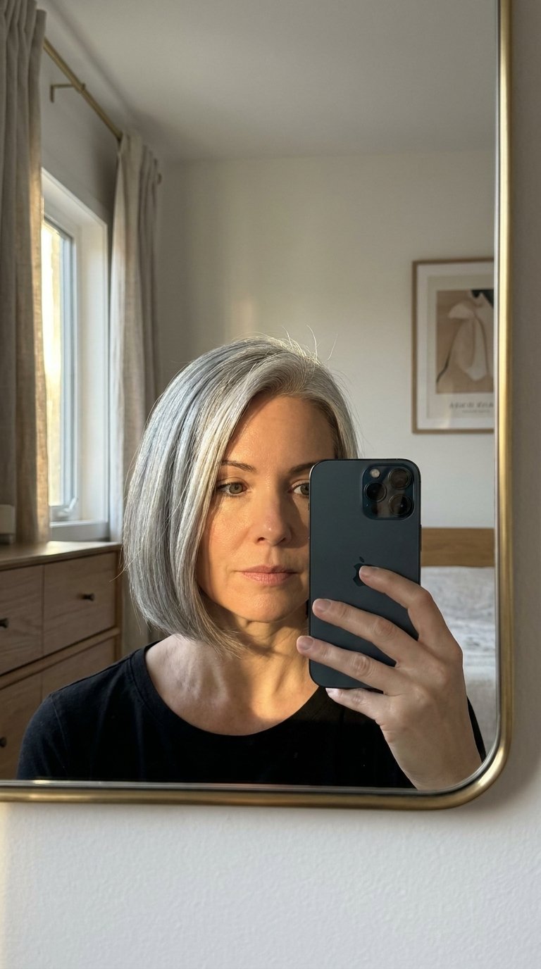 Woman taking mirror selfie 202607011636