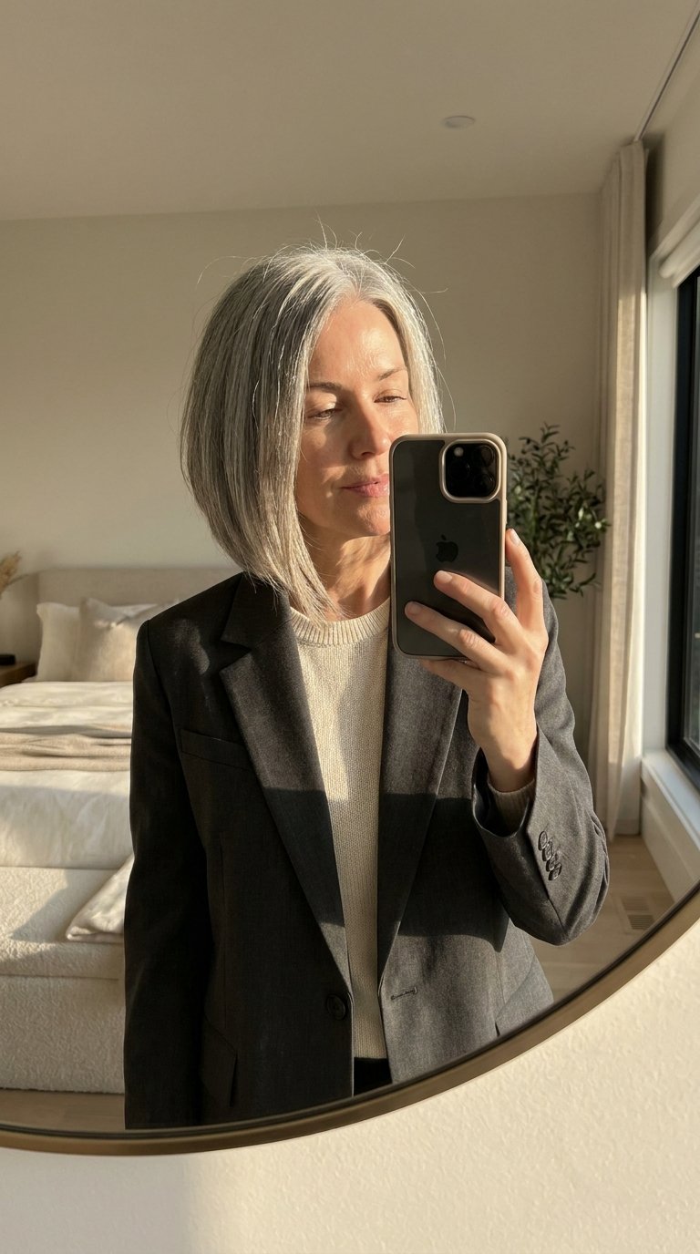 Woman taking mirror selfie 202607011637