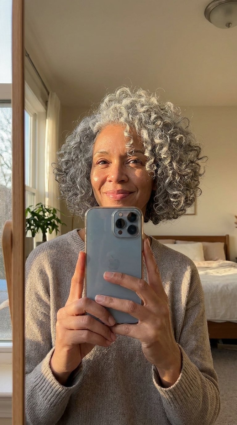 Woman taking mirror selfie 202607011642
