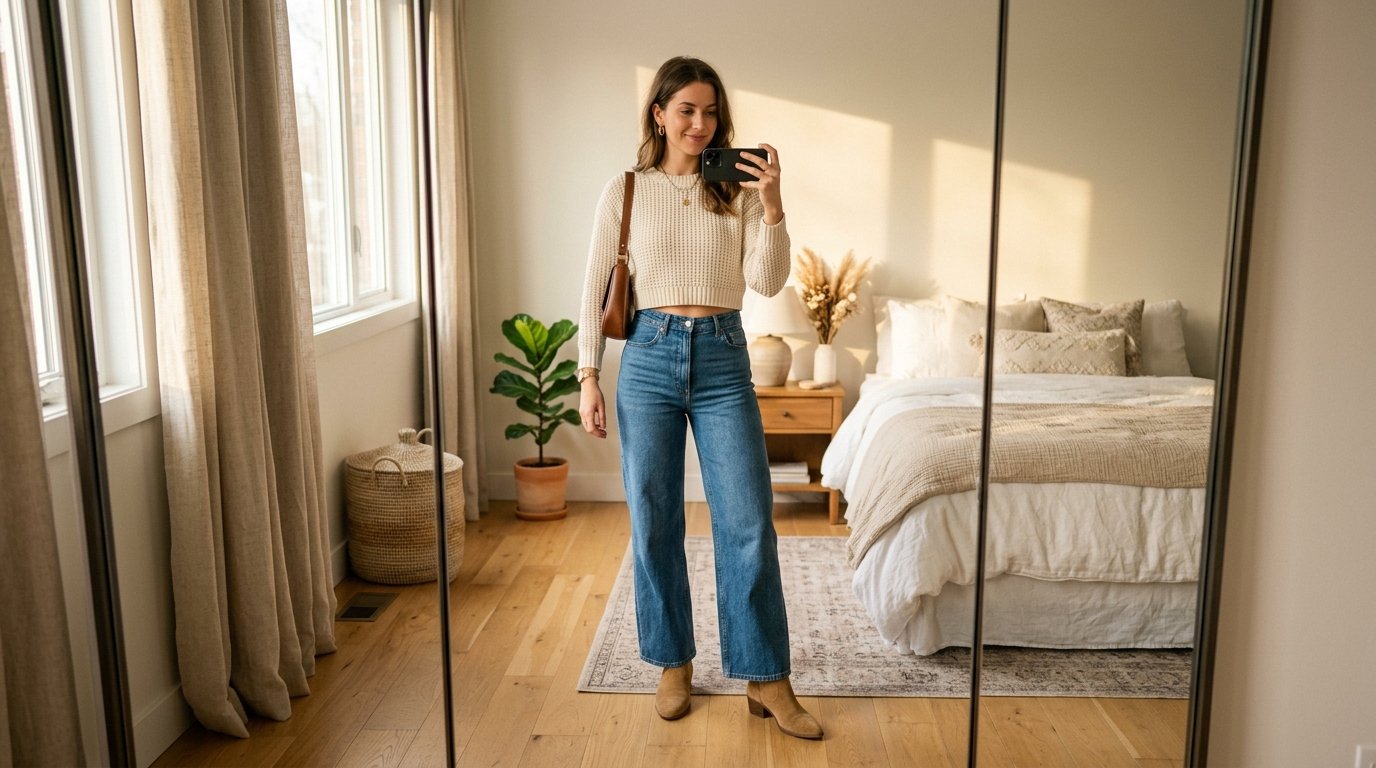 Woman taking mirror selfie 202607270004 2