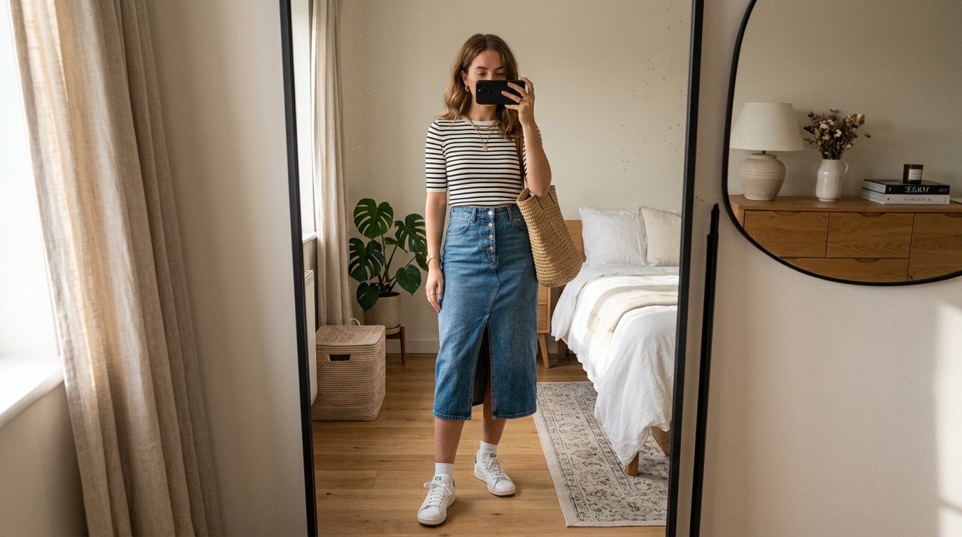 Woman taking mirror selfie 202607270022