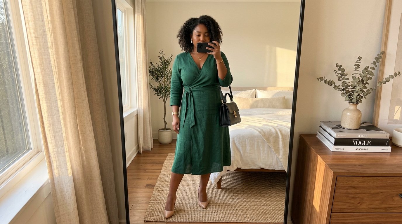 Woman taking mirror selfie 202607281625