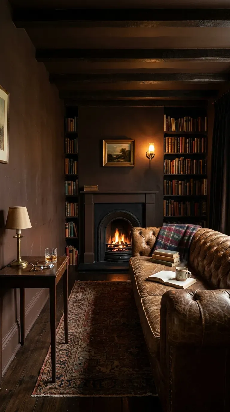 15 Genius Color Drenching Room Ideas You Need to Try 15 A cozy reading den color-drenched in a rich chocolate espresso brown