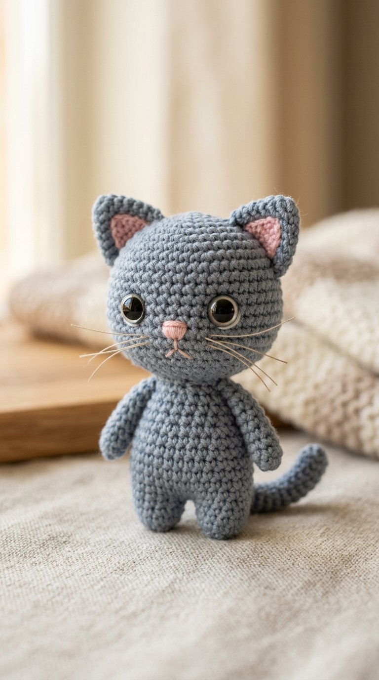 Crochet cat amigurumi portrait 202608111628