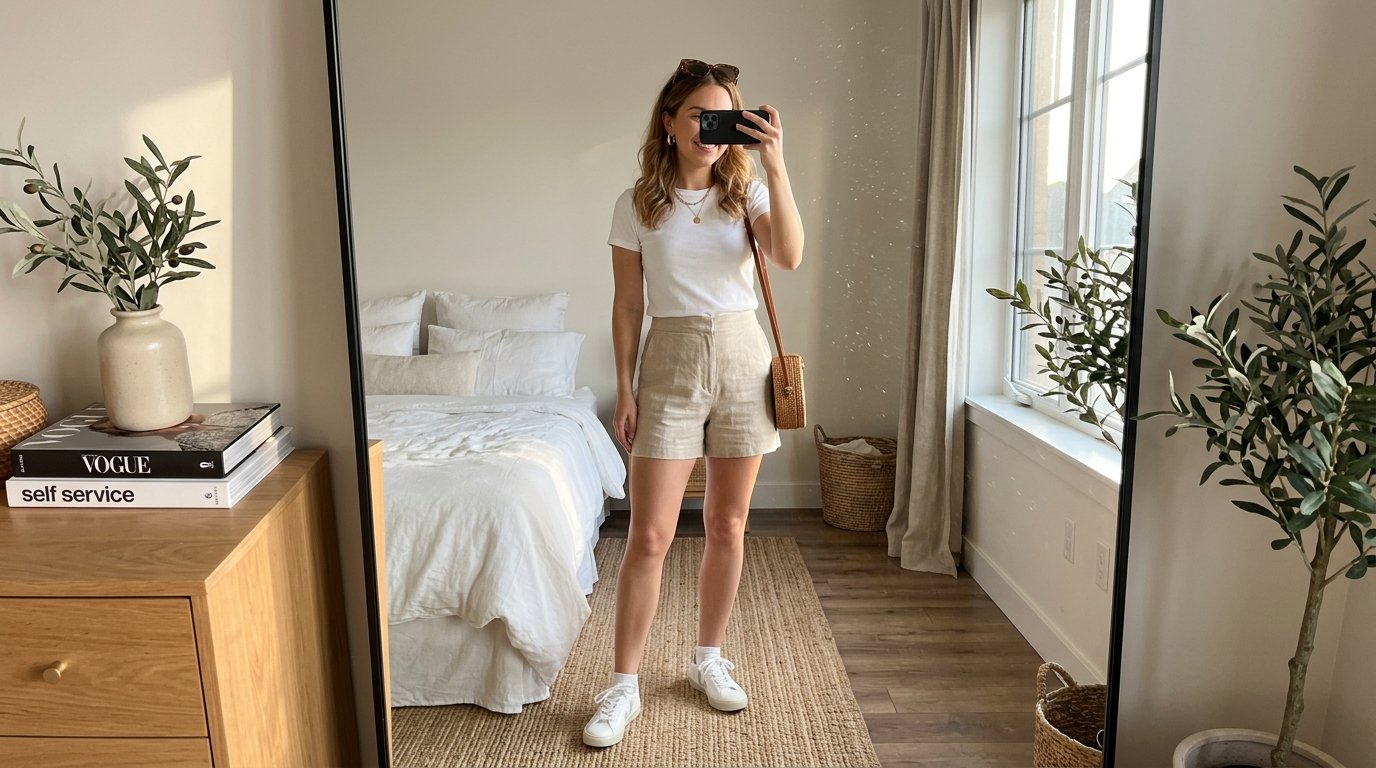 Woman taking mirror selfie 202608031828