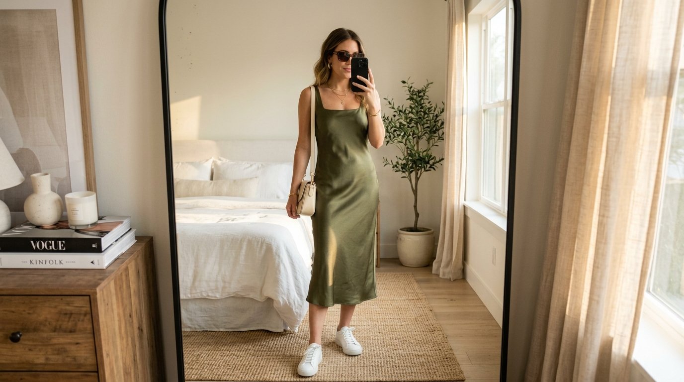 Woman taking mirror selfie 202608041446