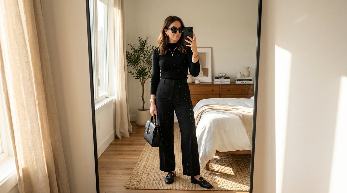 Woman taking mirror selfie 202608041545