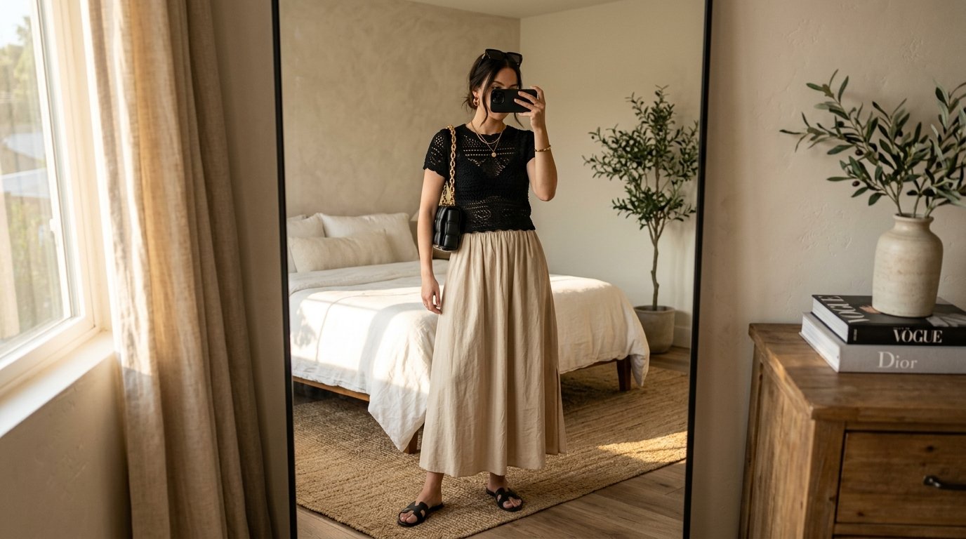 Woman taking mirror selfie 202608051422