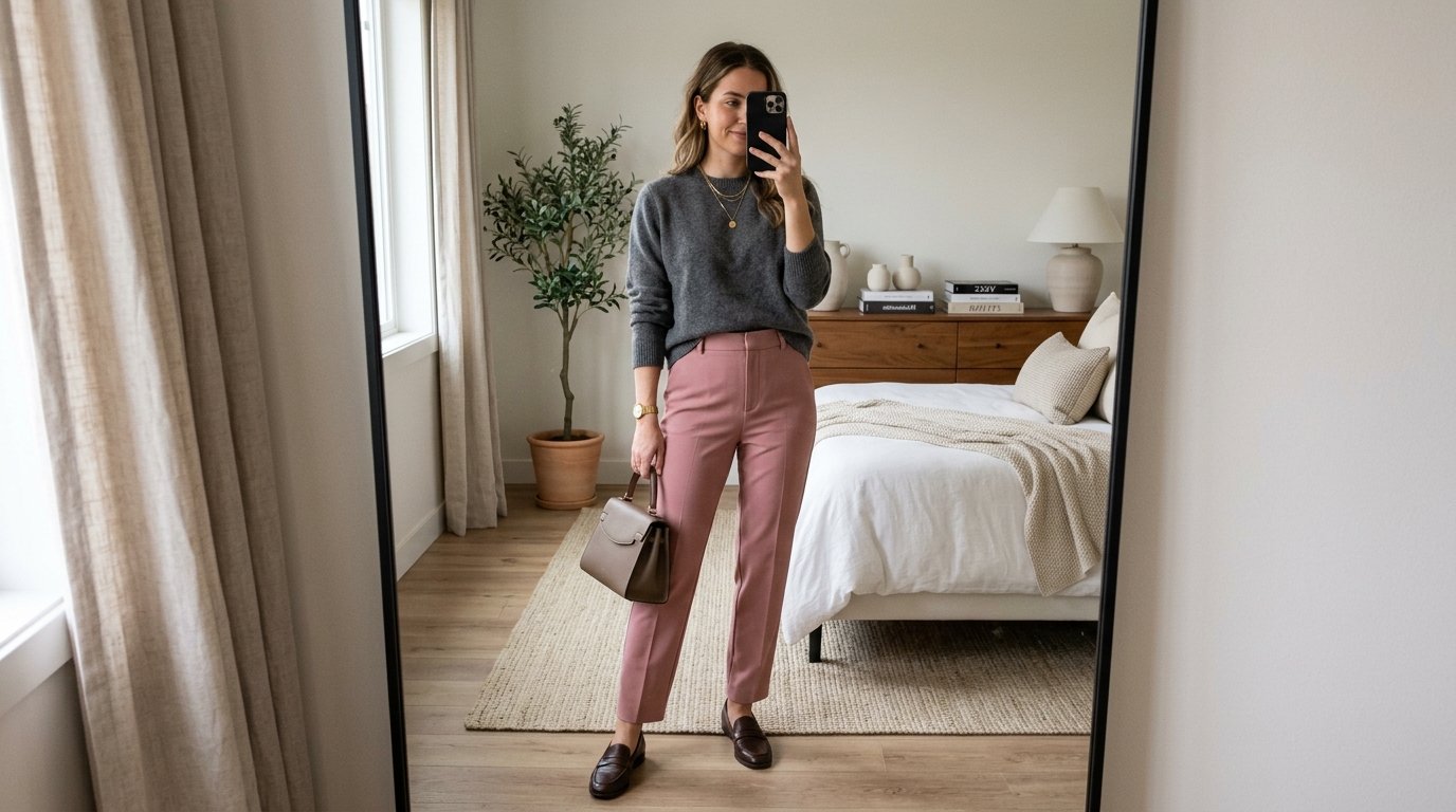 Woman taking mirror selfie 202608191717