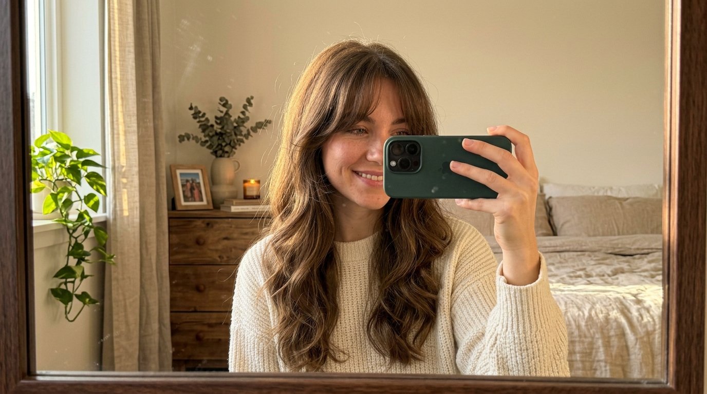 Woman taking mirror selfie 202608231735