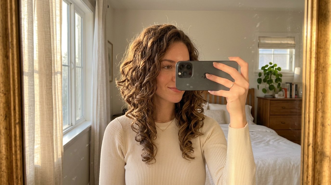 Woman taking mirror selfie 202608232038