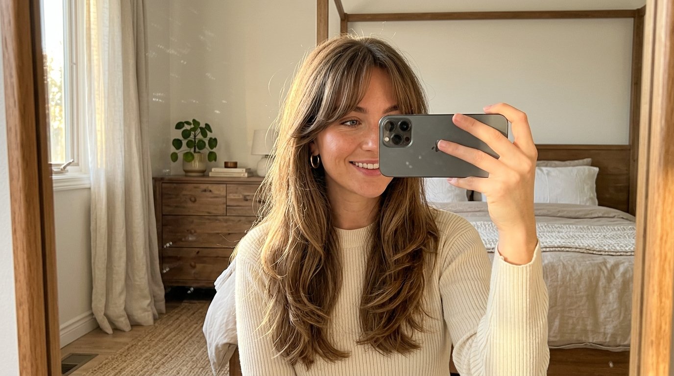 Woman taking mirror selfie 202608232357